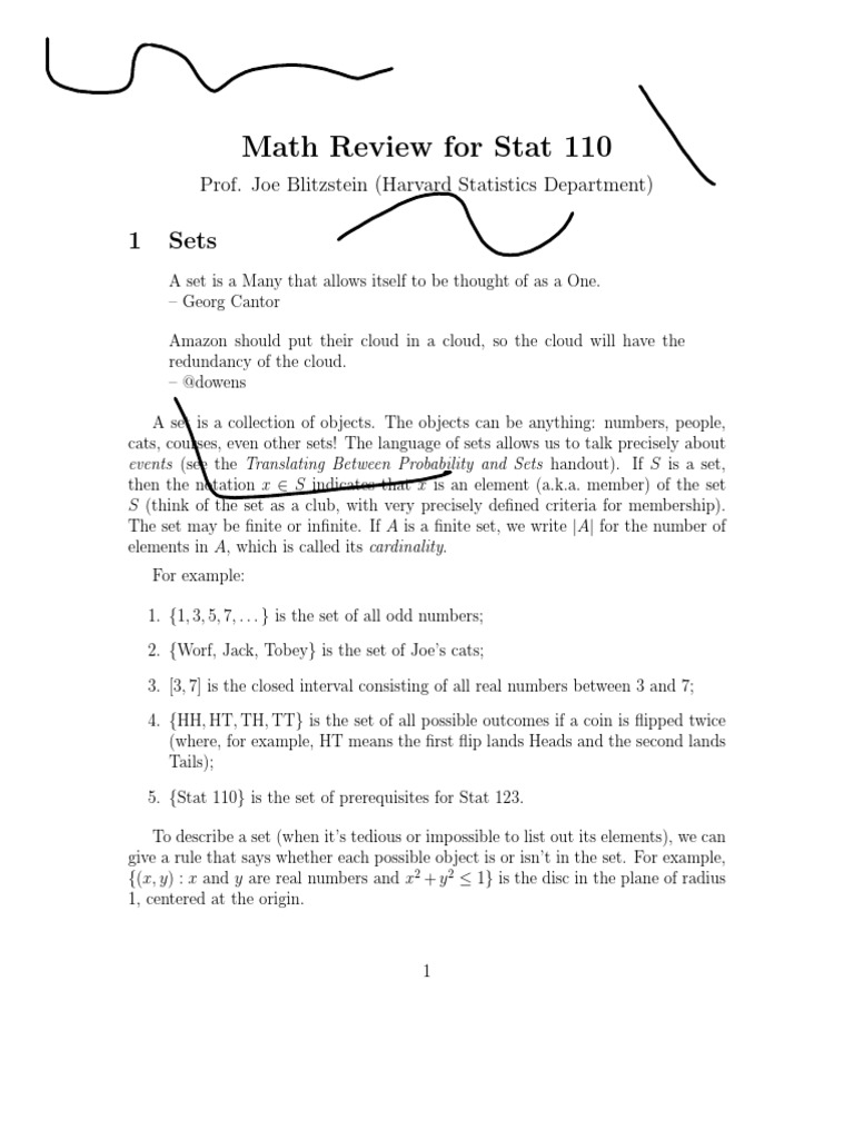 Math Review Handout | PDF | Matrix (Mathematics) | Series (Mathematics)