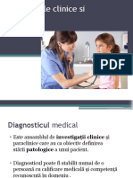 Investigatii Clinice si Paraclinice