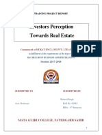 Investors Perception Towards Real Estate: Mata Gujri College, Fatehgarh Sahib