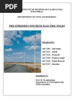 Pre-Stressed Concrete Electric Poles