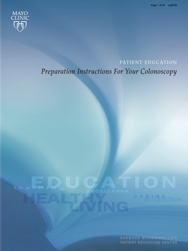 Preparation Instructions For Your Colonos | PDF | Drink | Colonoscopy
