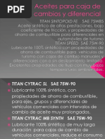 Aceites Para Caja de Cambios y Diferencial