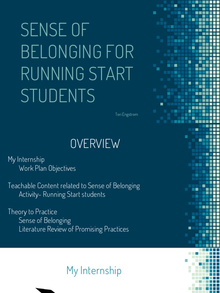 Enhancing Belonging for Running Start Students | PDF | Cognitive ...