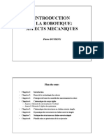 Introduction A La Robotique - Aspects Mecaniques Chap1