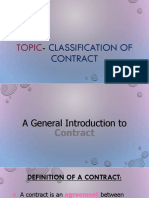 Classification of Contract