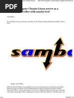 How To Configure Ubuntu Linux As A Domain Controller With Sambatool