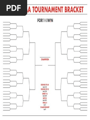 2019 NCAA Tournament Bracket