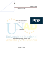 Unidad 1 Fase 2 - Trabajo Estrategia de Ventas - Unad