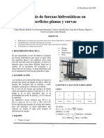 Analisis de Fuerzas Hidrostaticas en Una Superficie