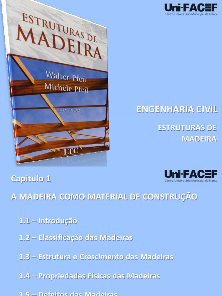 Estruturas de Madeira (Aula 3), PDF, Madeira