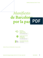 Manifiesto de Barcelona Por La Paz