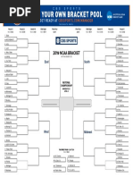 CBS Sports 2019 NCAA Men's Basketball Tournament Bracket