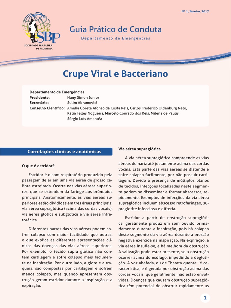 Tratamento do Crupe Viral em Crianças | PDF | Laringe | Infecção
