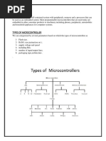 Types of Microcontrollers