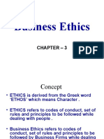 Business Ethics: Chapter - 3