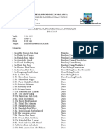 Minit Mesyuarat Jawatankuasa Kurikulum Kali 1 2019