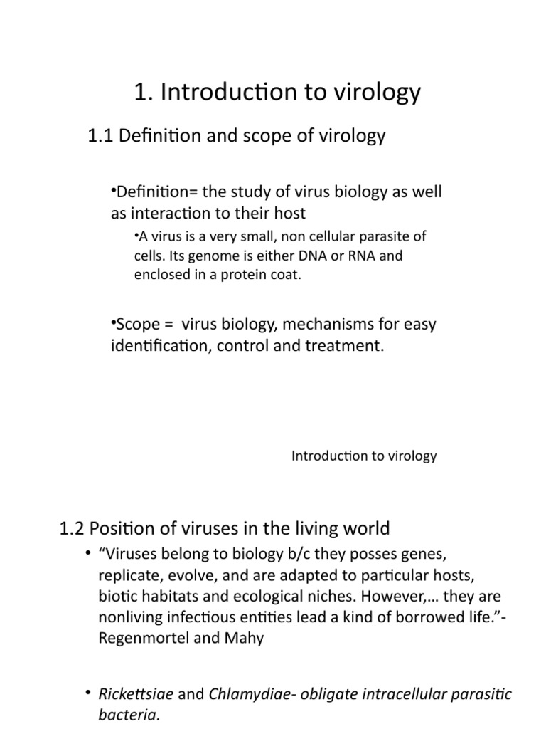 Virology Basics for Biology Students | PDF | Virus | Cell (Biology)