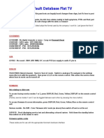 Fault Database - Flat TV