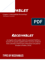 Receivables: Chapter 2: Intermediate Accounting I