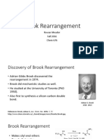 Brook Rearrangement: Rowan Meador Fall 2016 Chem 676