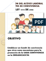 Prevencion Del Acoso Laboral y Comite de Convievencia Ley 1010 2006