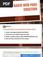 Lesson 8 Basic Web Page Creation