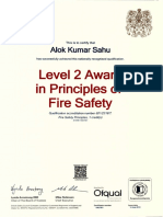 BSC Fire Safety Sample Certificate