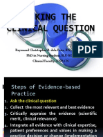 EBN - Asking The ClinicAL QUESTION 2019