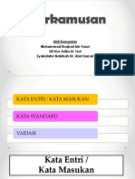 Perkamusan Kata Entri