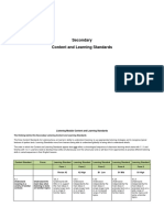 Secondary Curriculum Framework