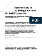 Role of Microstructure in Sucker Rod String Failures in Oil Well Production