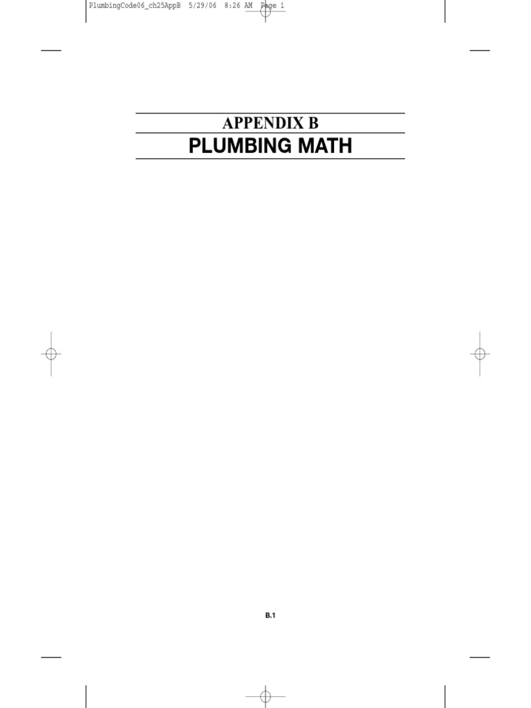 California Plumbing Code Math Guide | PDF | Division (Mathematics ...
