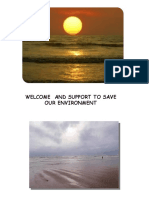 Welcome and Support to Save Our Environment