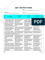 InterviewRating Scale Examples