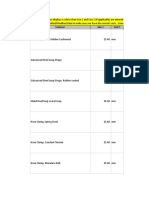 CostTable Fasteners 2016