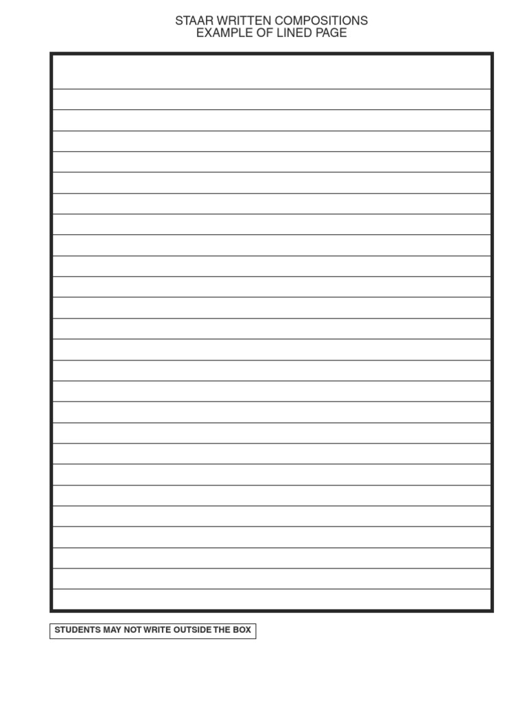 STAAR Writing Composition Box | PDF