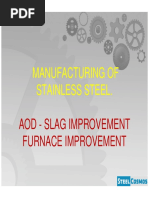 Stainless Steel AOD Operation and Slag Optimisation PDF