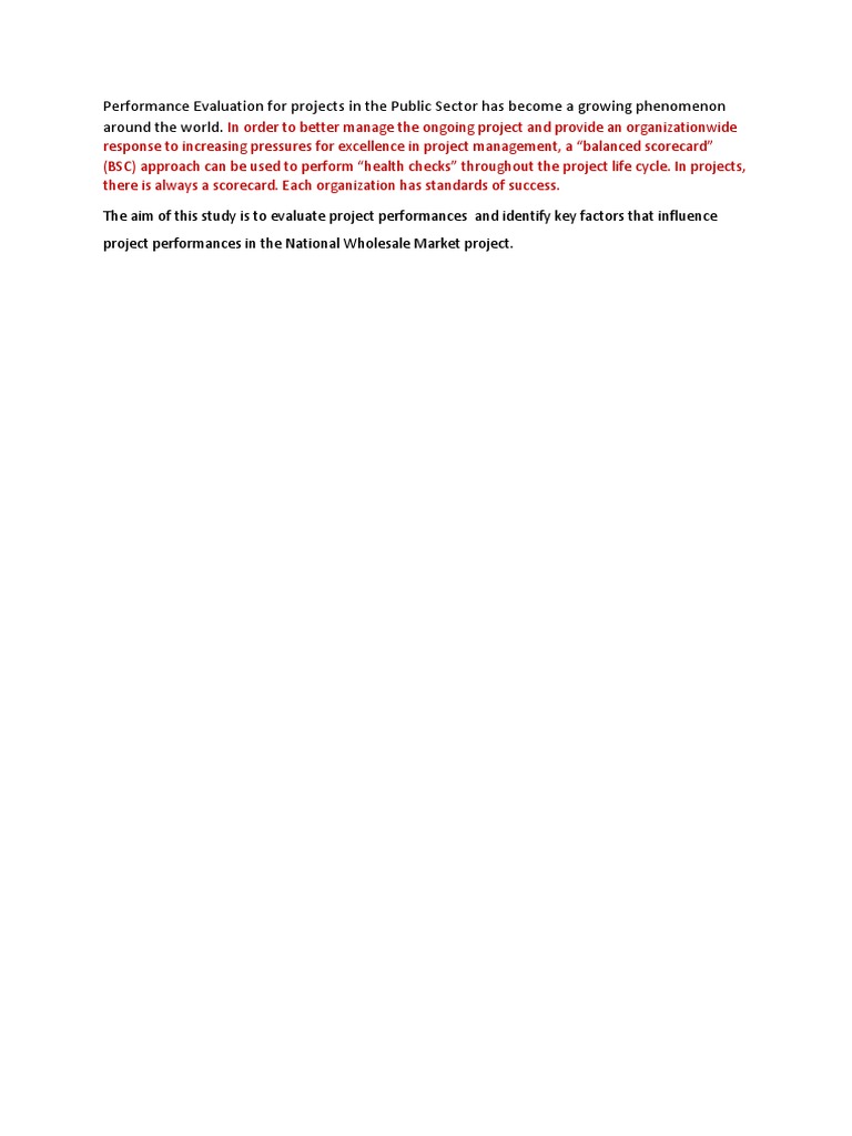 Public Sector Project Performance | PDF | Career & Growth | Art