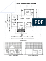 Gambar Rencana Rumah Type 88