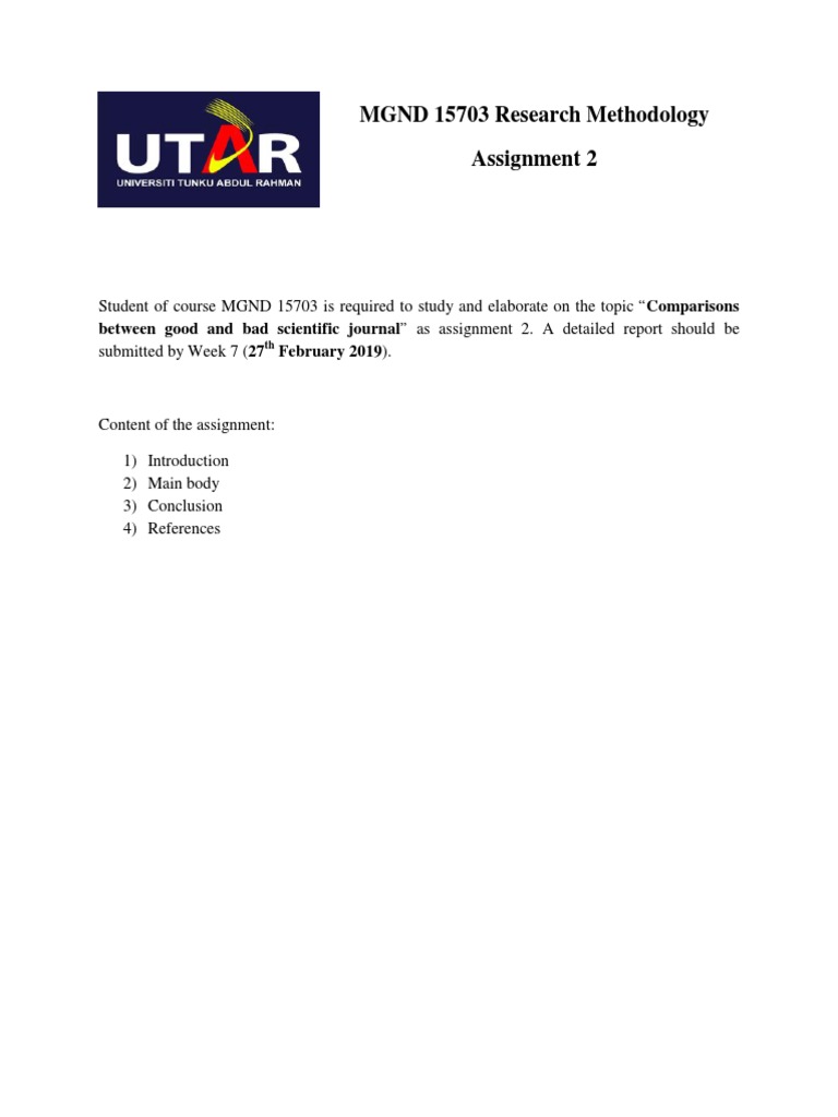 MGND 15703 Research Methodology Assignment 2 | PDF | Technology ...