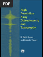 High Resolution X-Ray Diffractometry and Topography 1998