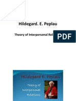 Hildegard. E. Peplau: Theory of Interpersonal Relations