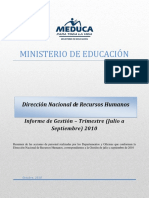 Informe de Gestion Del Tercer Trimestre 2010 PDF