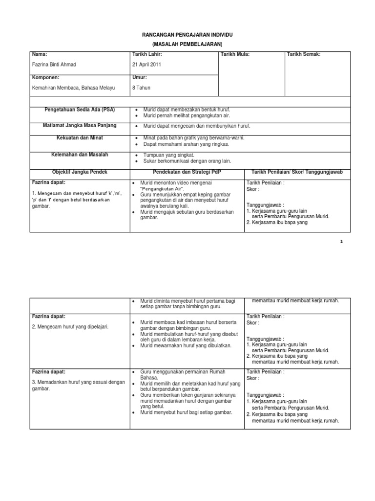 Rpi Bm Kemahiran Membaca Pdf
