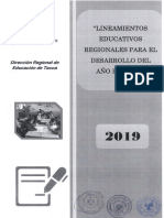 Lineamientos Regionales 2019 