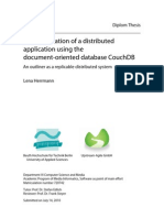 Implementation of a distributed application using the document-oriented database CouchDB