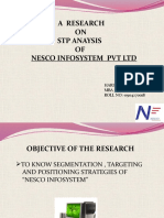 A Research: ON STP Anaysis OF Nesco Infosystem PVT LTD