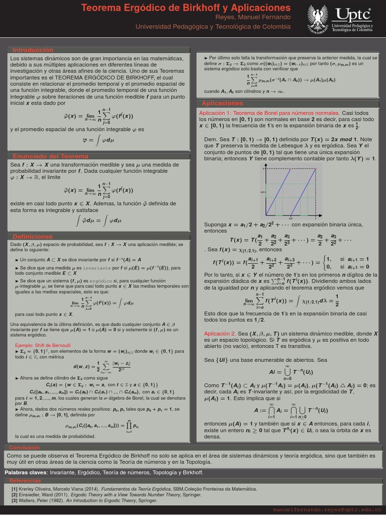 Teorema Ergódico PDF Función (Matemáticas) Límite (Matemáticas)