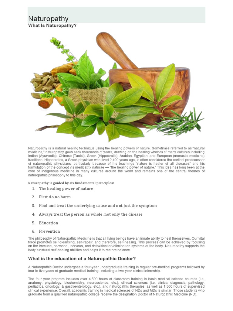 Naturopathy | Download Free PDF | Naturopathy | Alternative Medicine