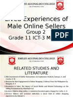 Lived Experiences of Male Online Sellers: Group 2 Grade 11 ICT-3 Maayos